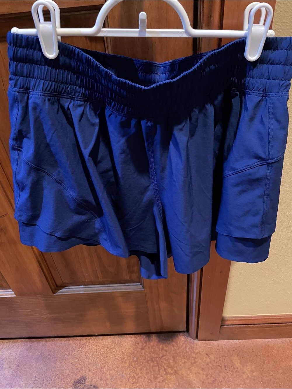 lululemon athletica women's blue athletic skort shorts